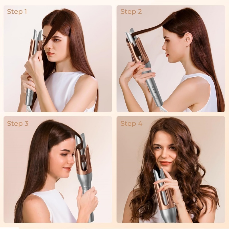 Hair Curler, Portable Automatic Curling Iron With Anti-Scald Design - Image 3
