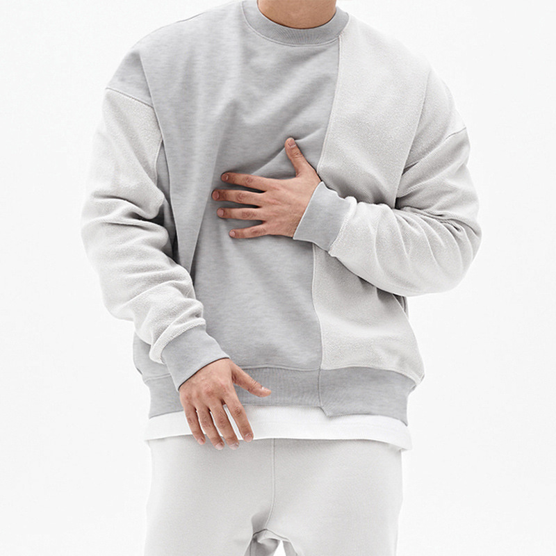 Pullover Round Neck Sweater Loose Men Clothes - Image 9