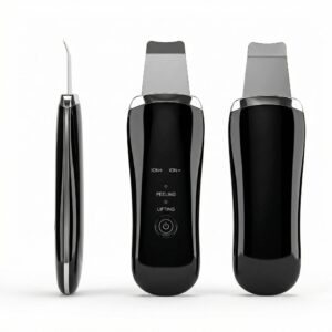 Electric Ultrasonic Skin Scrubber Face Spatula Home Ultrasonic Skin Scrubber Facial Cleaner Handheld Mini Derma Galvanica Tightening Face Scrubber Machine Skin Scrubber USB Ultrasonic