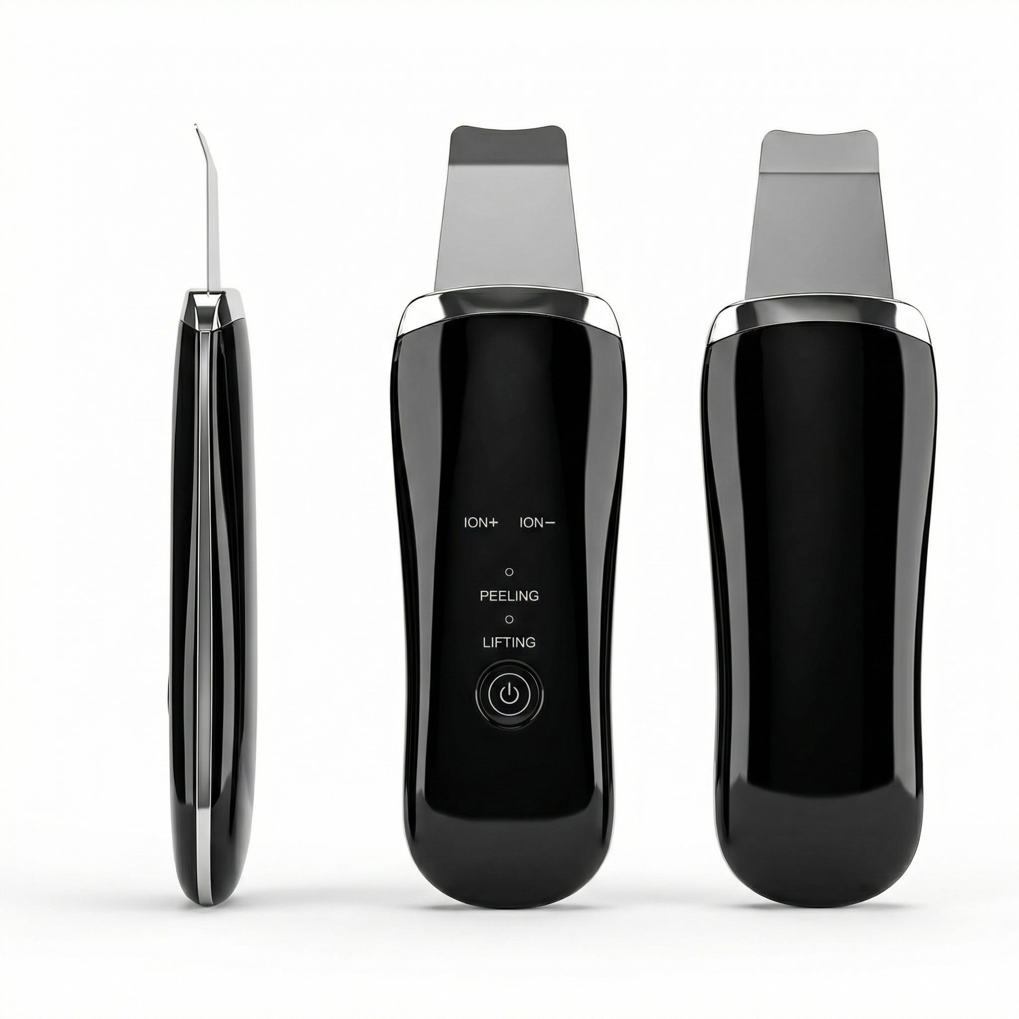 Electric Ultrasonic Skin Scrubber Face Spatula Home Ultrasonic Skin Scrubber Facial Cleaner Handheld Mini Derma Galvanica Tightening Face Scrubber Machine Skin Scrubber USB Ultrasonic