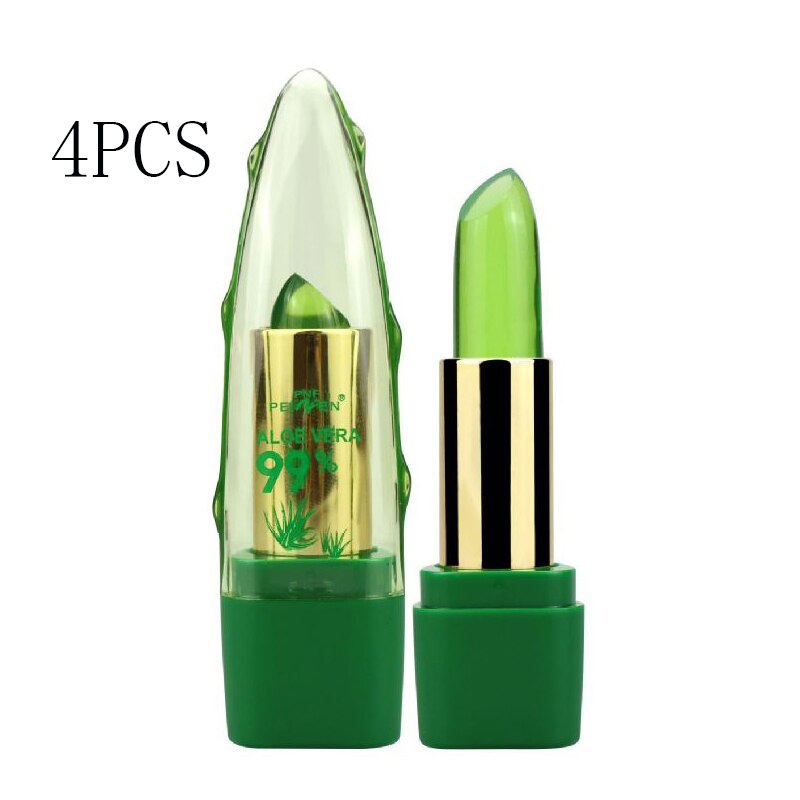 Aloe Vera Gel Color Changing Lipstick Gloss Moisturizer Anti-drying Desalination Fine-grain Lip Blam Care - Image 10
