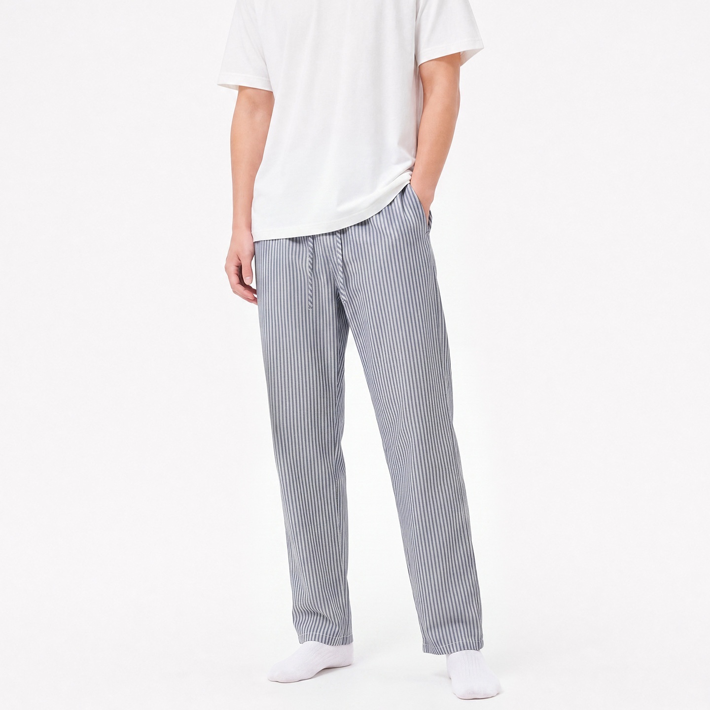 Striped Home Pants Suitable For Both Indoor And Outdoor Wear - Image 6
