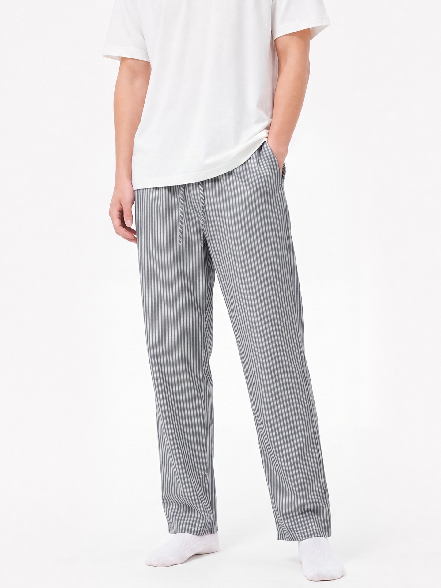 Striped Home Pants Suitable For Both Indoor And Outdoor Wear - Image 5