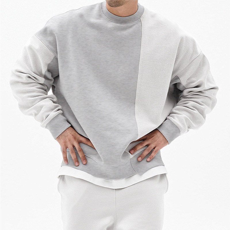 Pullover Round Neck Sweater Loose Men Clothes - Image 3