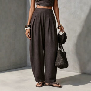 Retro Casual Versatile Womens Pants