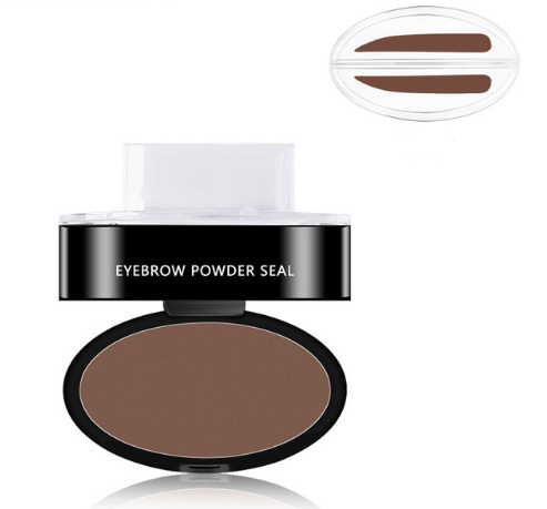Eyebrow Powder Stamp Tint Stencil Kit Cosmetics Professional Makeup Waterproof Eye Brow Stamp Lift Eyebrow Enhancers Stencil Kit - Image 9