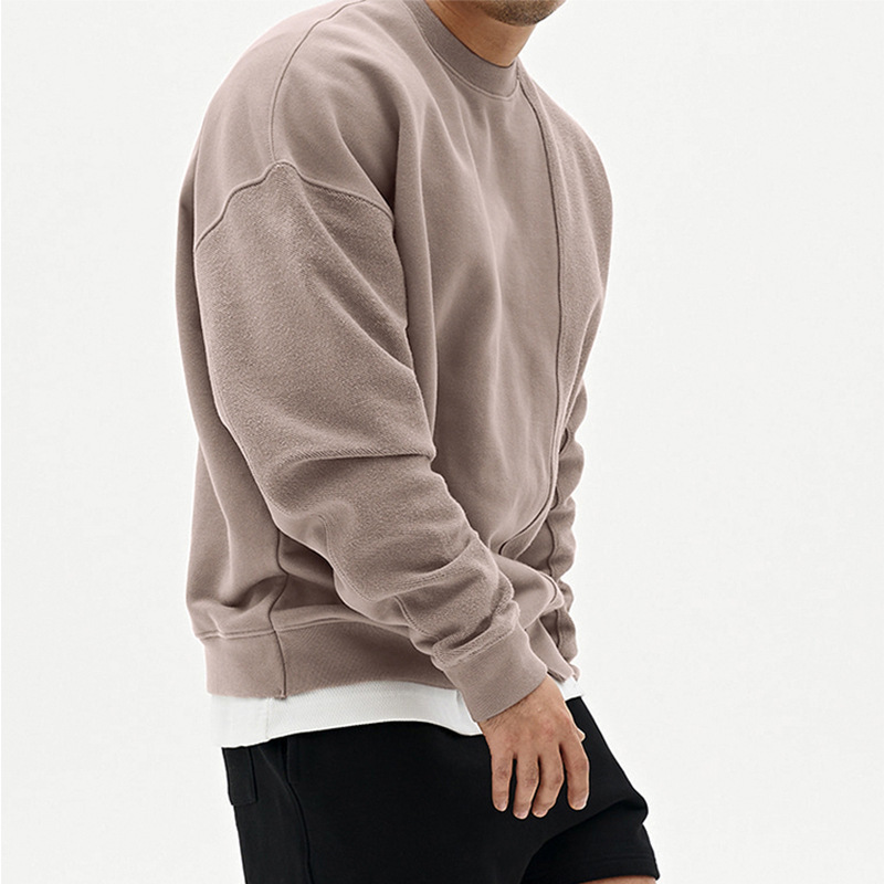 Pullover Round Neck Sweater Loose Men Clothes - Image 2