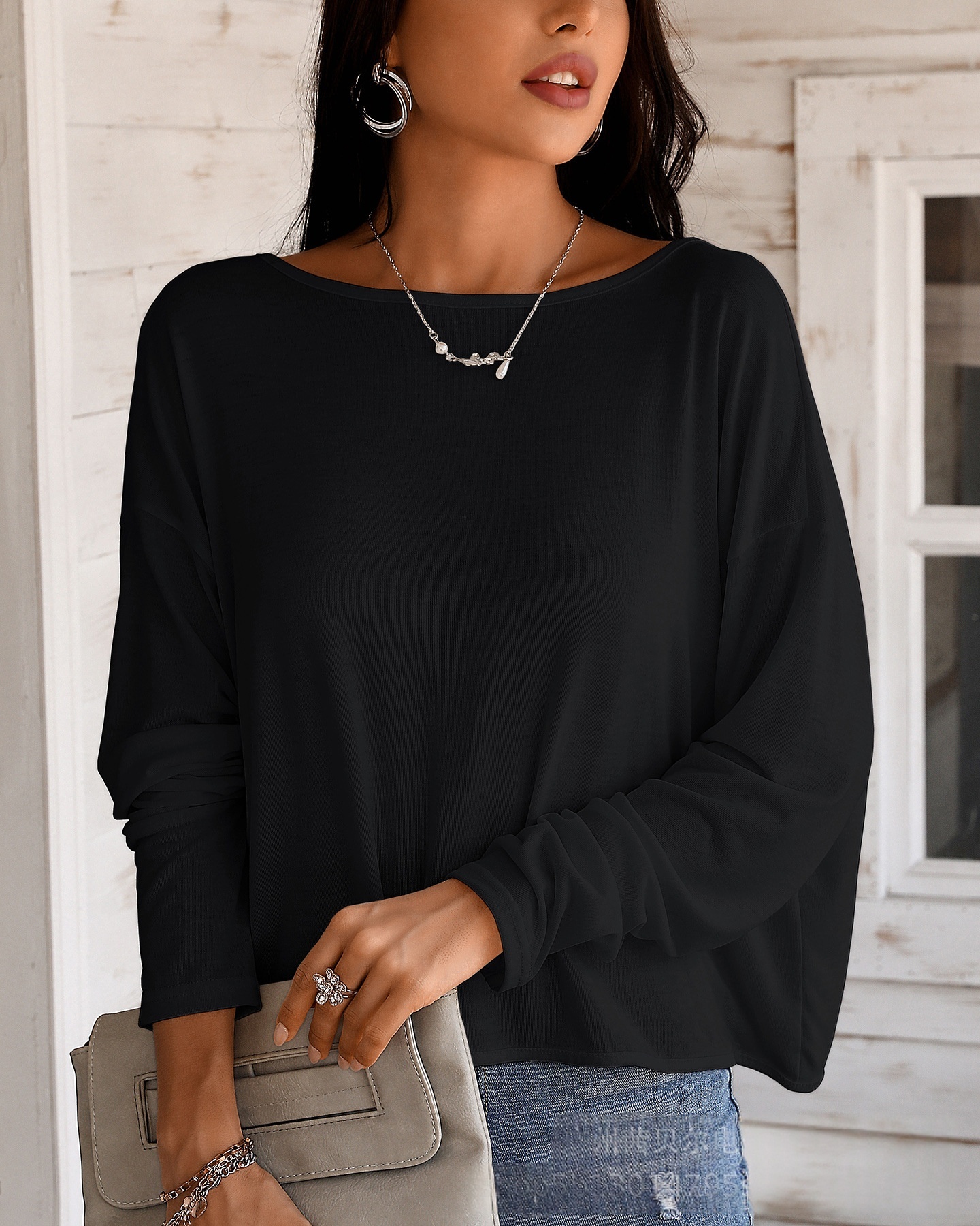 Decorative Long-sleeve Sun-protection Versatile T-shirt - Image 6