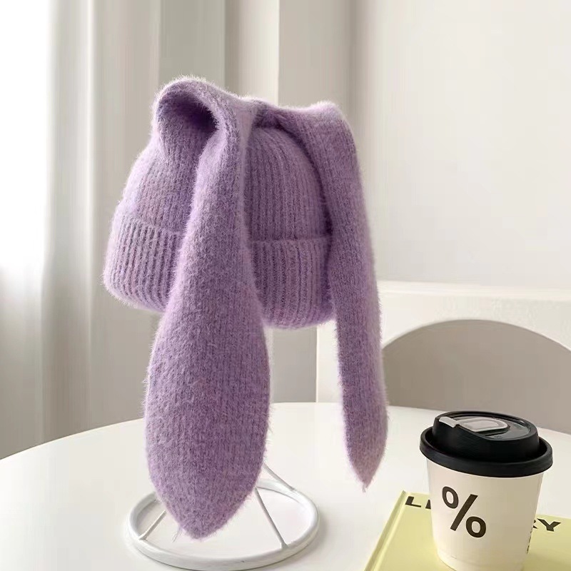 Cute Skin-friendly Soft Faux Mink Fur Beanie - Image 8
