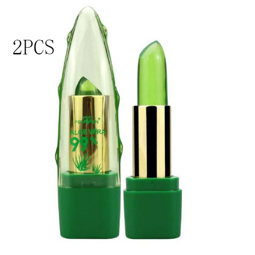 Aloe Vera Gel Color Changing Lipstick Gloss Moisturizer Anti-drying Desalination Fine-grain Lip Blam Care - Image 8