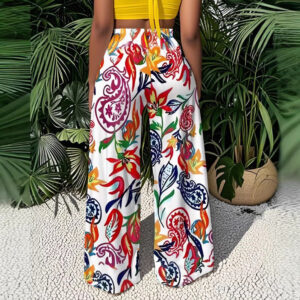Casual Wide-leg Pants For Europe America And Latin America