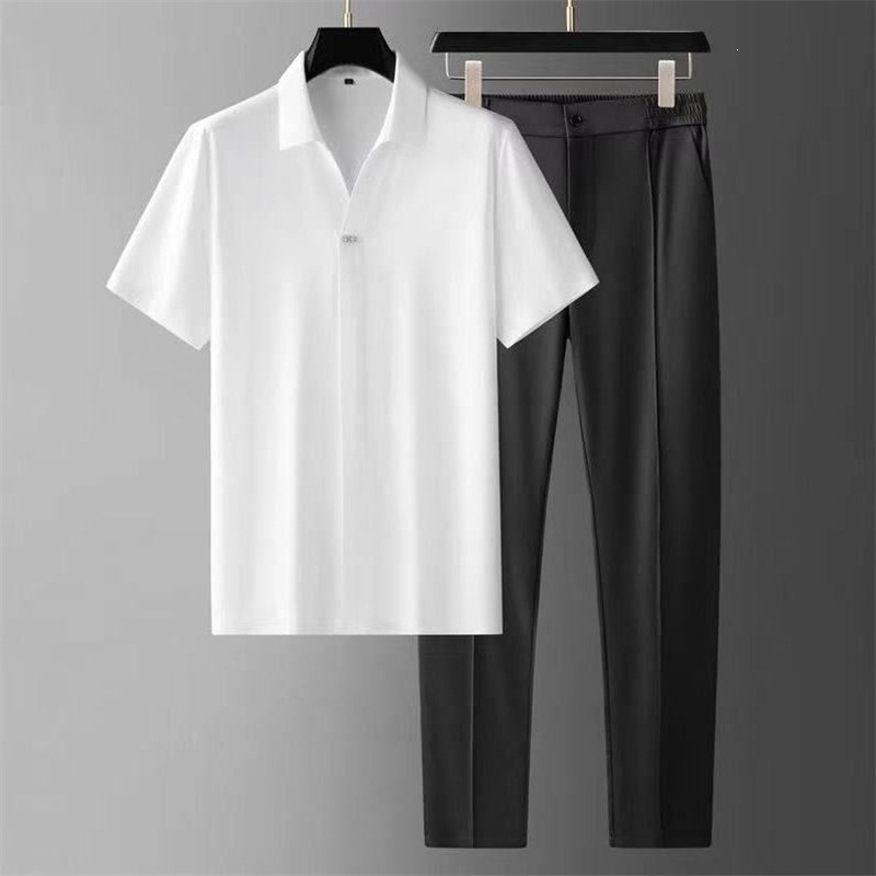 Mens Business-Casual Sports Two-Piece Set - Image 2