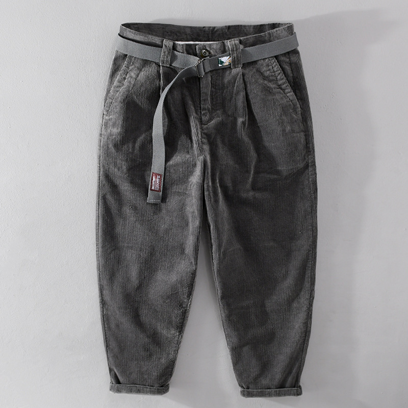 Mens Japanesestyle Retro Corduroy Pants For Spring And Autumn - Image 2