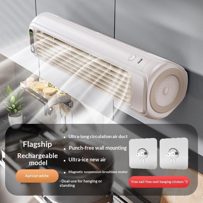 Punch-free Wall-mounted Fan For Kitchen Home Bathroom And Toilet - Image 5