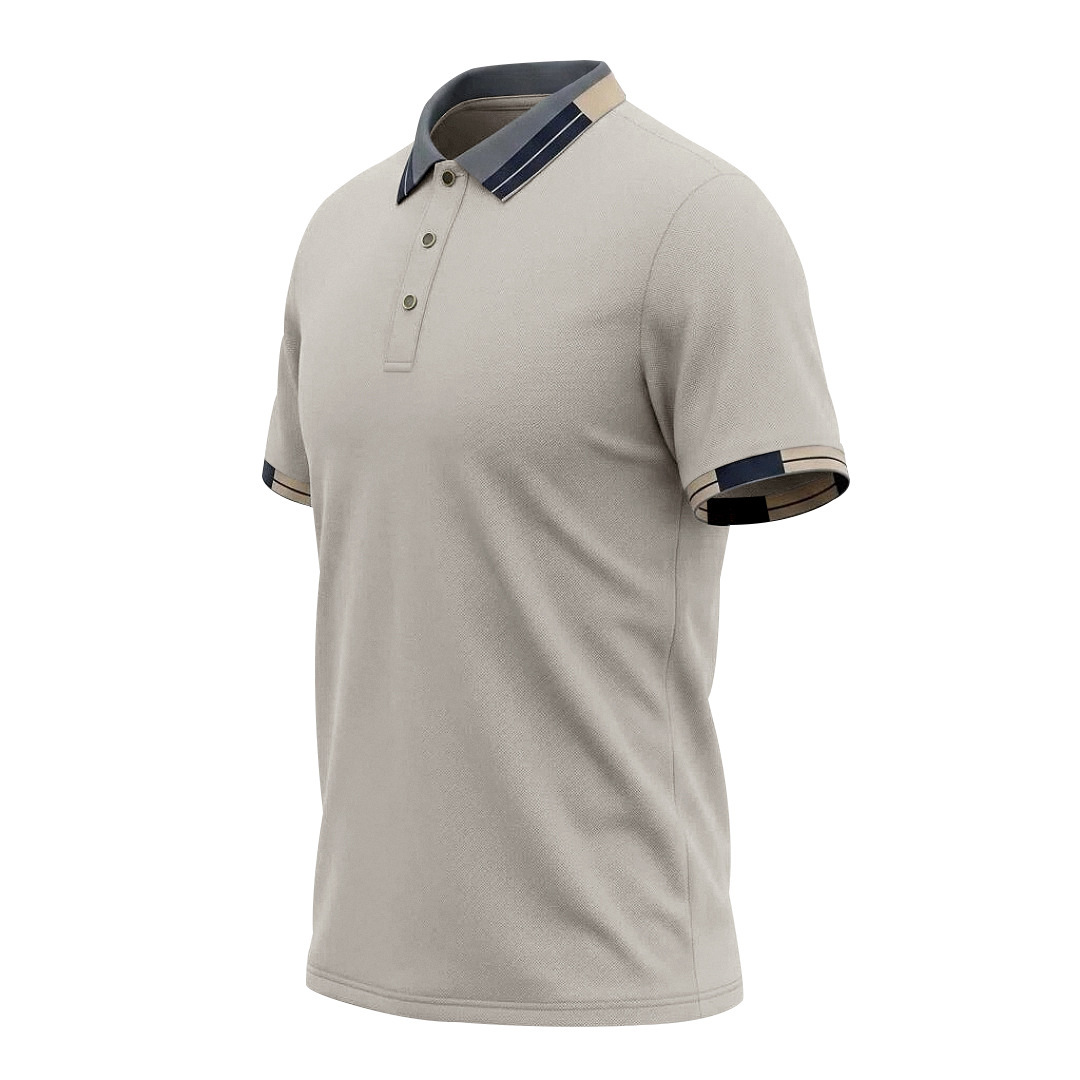 Mens Three-button Short-sleeve Top - Image 8