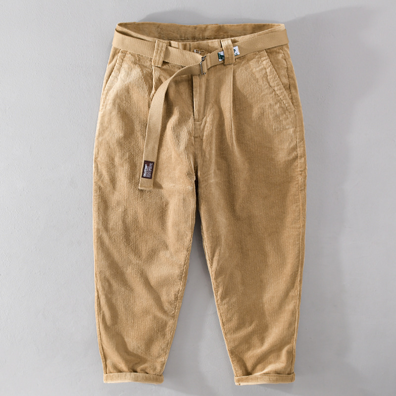 Mens Japanesestyle Retro Corduroy Pants For Spring And Autumn - Image 3