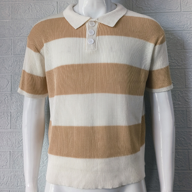 Mens Clothing Summer Fashion Lapel Sweater Short Sleeve Men Clothing Men Wears - Image 10