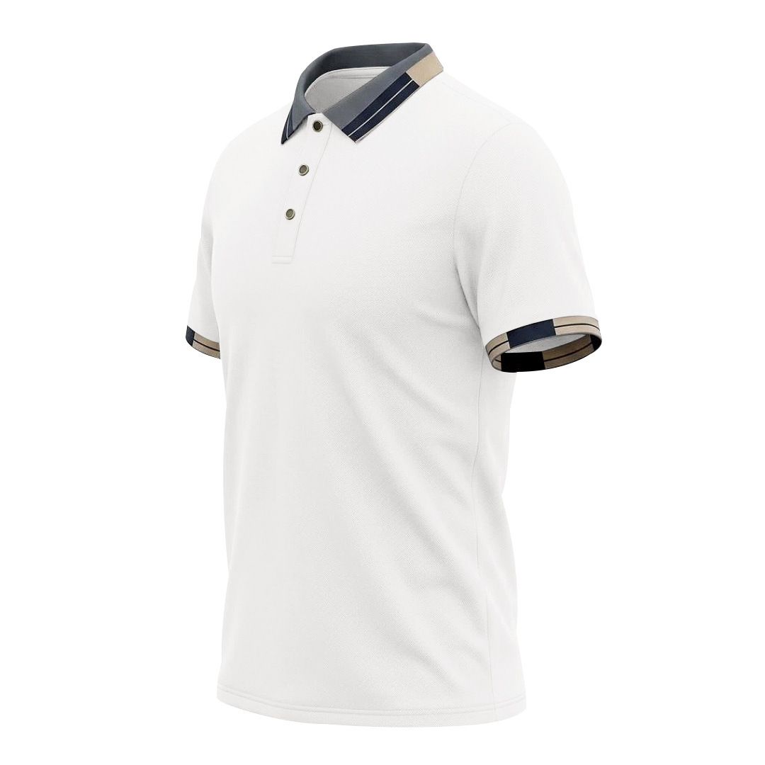 Mens Three-button Short-sleeve Top - Image 5