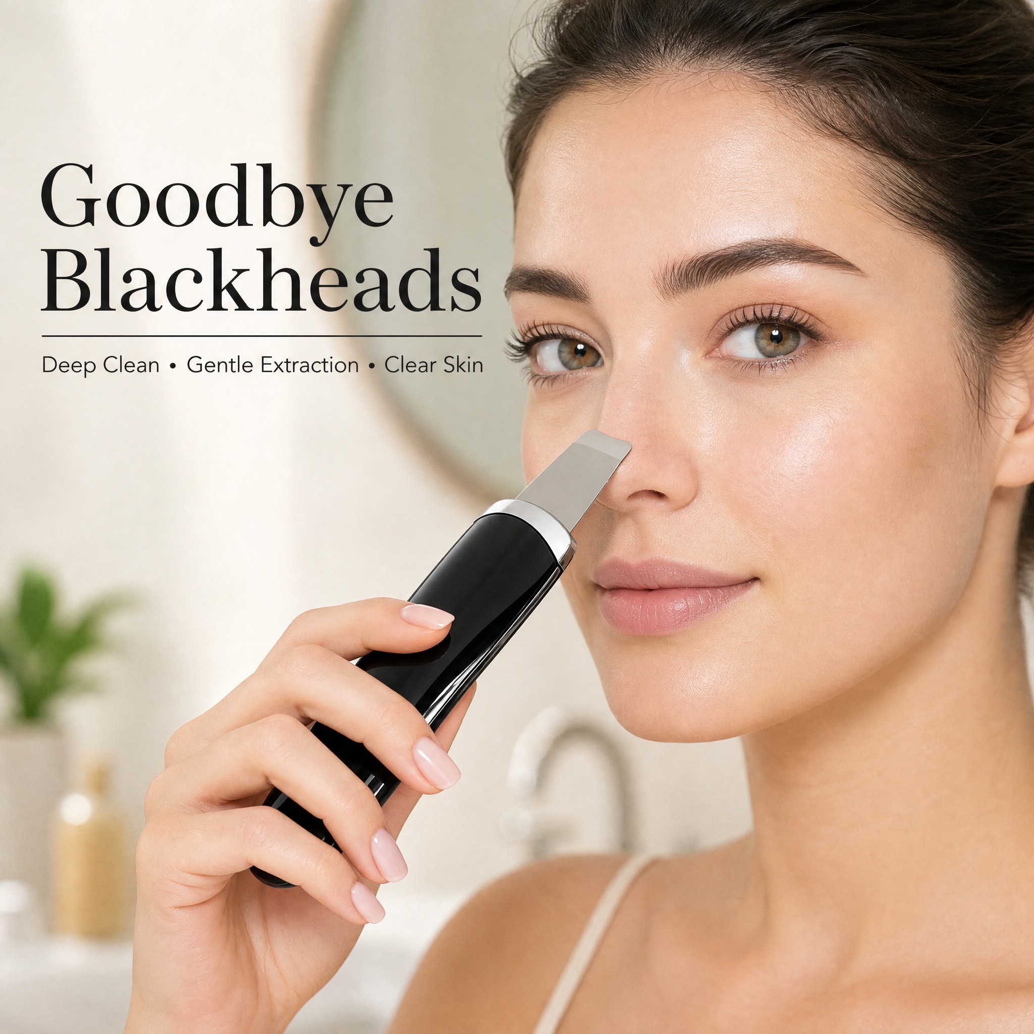 Electric Ultrasonic Skin Scrubber Face Spatula Home Ultrasonic Skin Scrubber Facial Cleaner Handheld Mini Derma Galvanica Tightening Face Scrubber Machine Skin Scrubber USB Ultrasonic - Image 4