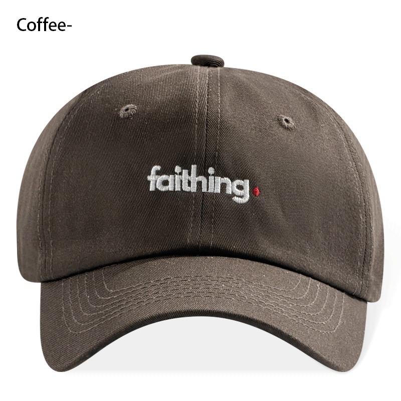 Religious Christian Faithing Letter Embroidery Black Vintage Casual Unisex Baseball Cap - Image 8