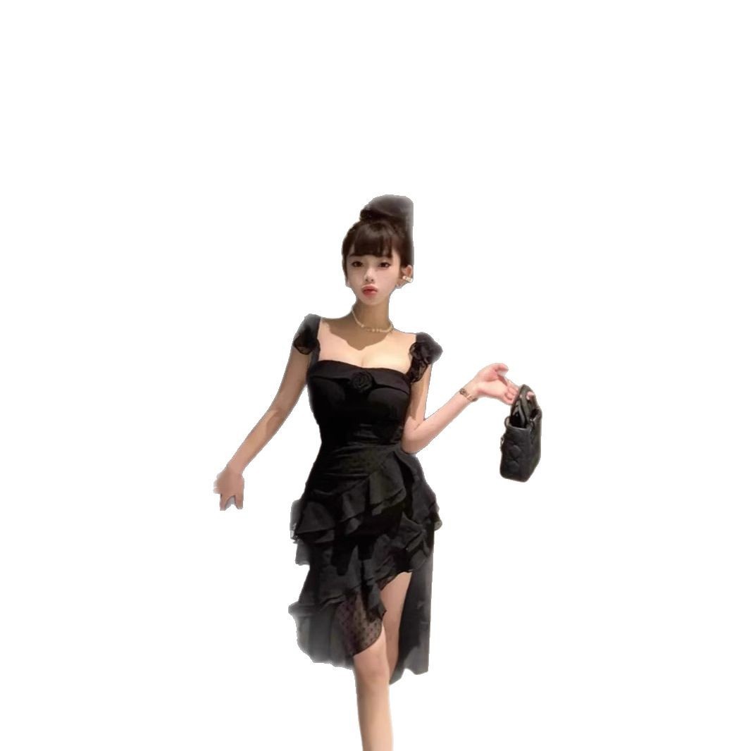 First Love Irregular Ruffled Slim-Fit Dress - Image 5