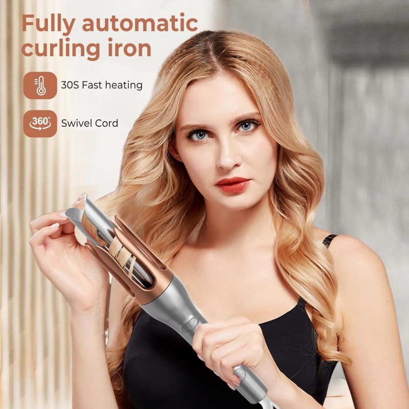 Hair Curler, Portable Automatic Curling Iron With Anti-Scald Design - Image 4