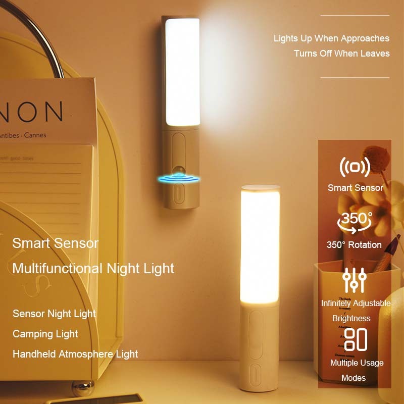 New Style Smart Human Body Induction Motion Sensor LED Night Light For Home Bed Kitchen Cabinet Wardrobe Wall Lamp - Image 5