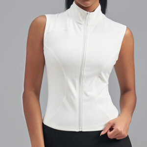New Womens Stand-collar Sleeveless Jacket