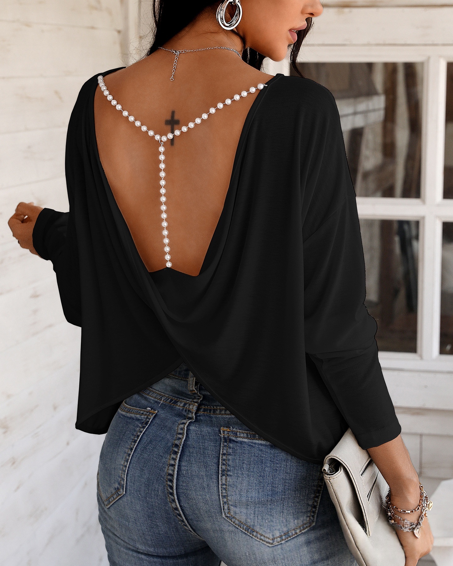 Decorative Long-sleeve Sun-protection Versatile T-shirt - Image 7