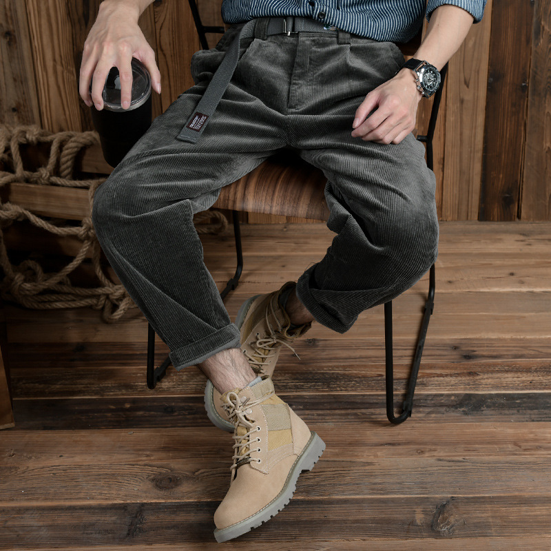 Mens Japanesestyle Retro Corduroy Pants For Spring And Autumn - Image 7