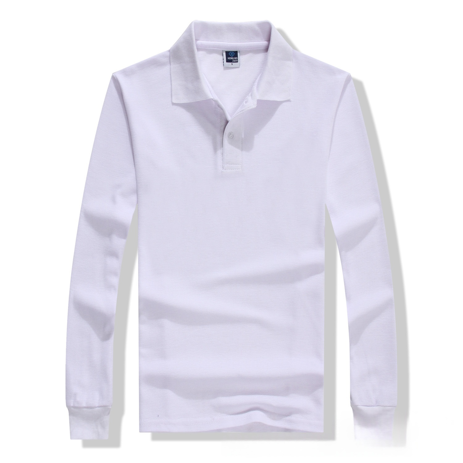 Crew-neck Collared Mens Advertising Shirt - Image 2