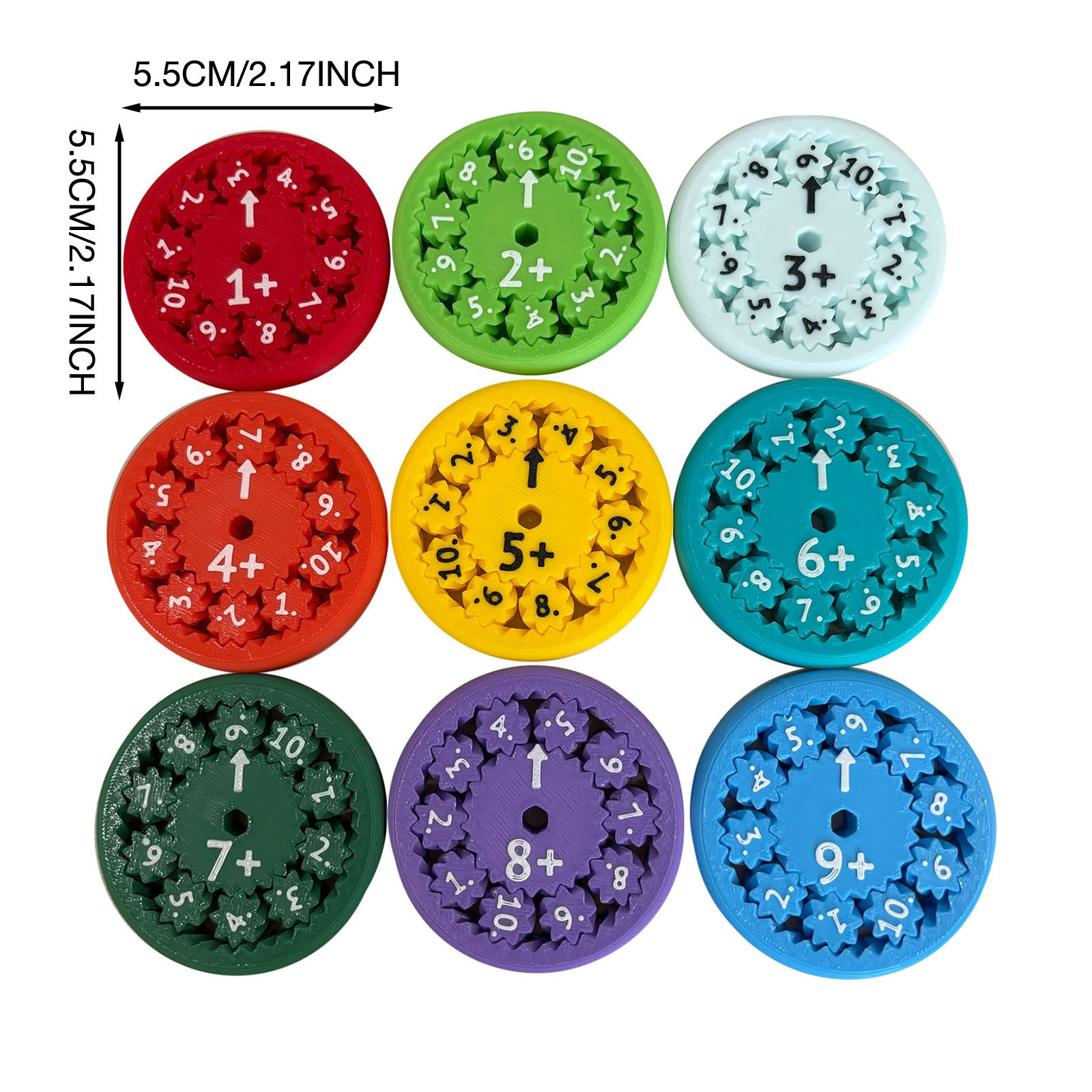 Math Fidget Spinners Fingertip Math Puzzle Toys Math Games Math Operations Decompression Games Desktop Math Multiplication Games - Image 8