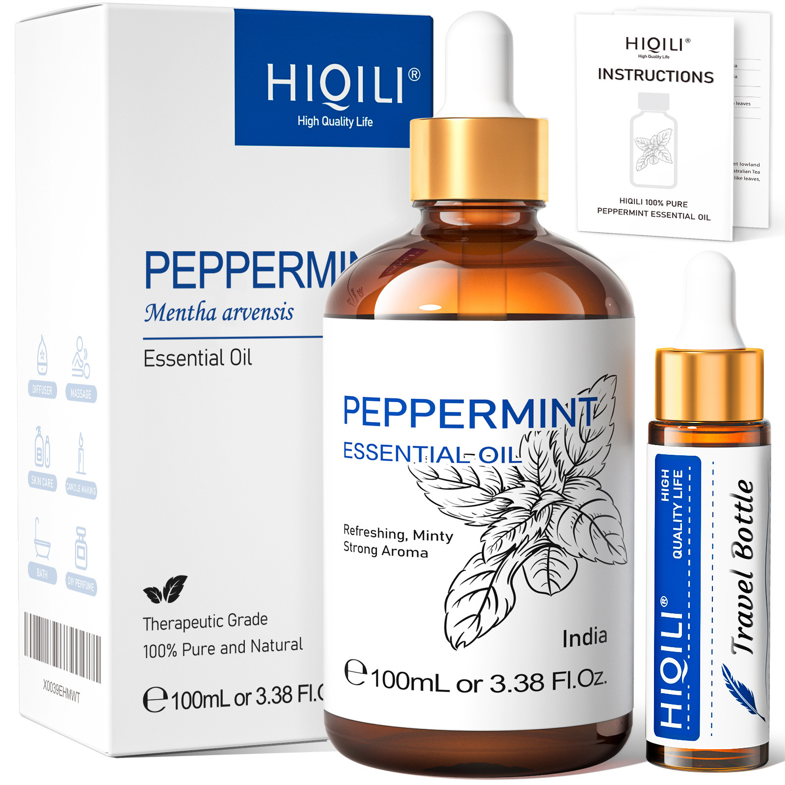 Beauty And Skin Care Single Essential Oil Plant Extract Rose Massage Oil Perfume Aromatherapy - Image 5