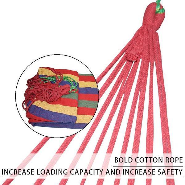 Outdoor Camping And Leisure Room Double Person Singleadult Swing Swing Hammock Canvas Thickening And Widening Children Hammock Toys. - Image 8