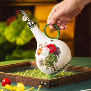 Kitchen Home Retro Ceramic Oil Jar