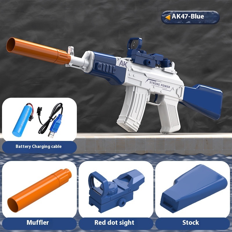AK47 Electric Water Guns Fully Automatic Shooting Game Beach Entertainment Outdoor Beach Pool Gun Toys For Children Gift - Image 6