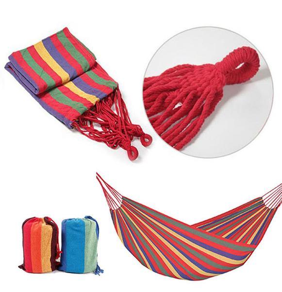 Outdoor Camping And Leisure Room Double Person Singleadult Swing Swing Hammock Canvas Thickening And Widening Children Hammock Toys. - Image 7