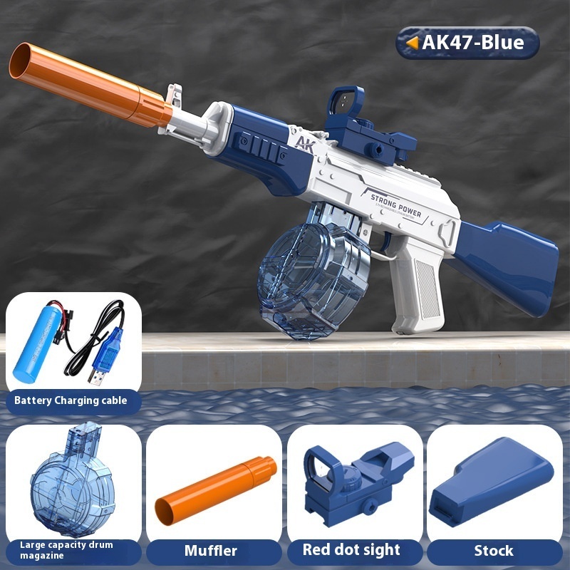 AK47 Electric Water Guns Fully Automatic Shooting Game Beach Entertainment Outdoor Beach Pool Gun Toys For Children Gift - Image 8