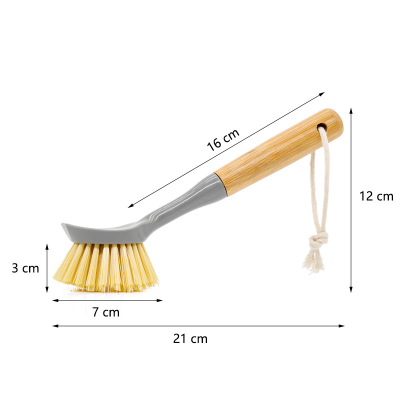 Kitchen Home Gadget Bamboo And Wood Bowl And Dish Brush - Image 6
