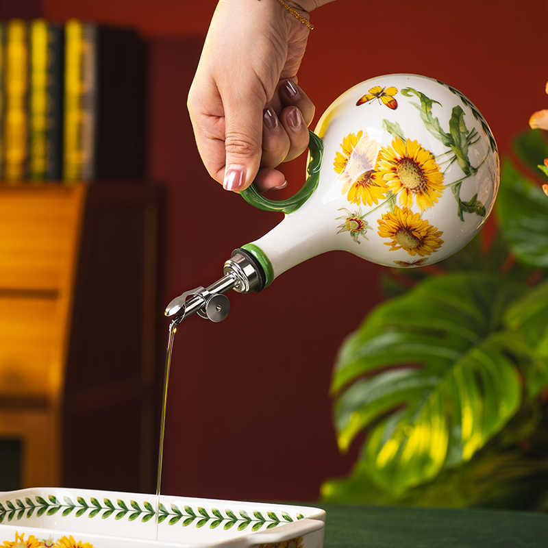 Kitchen Home Retro Ceramic Oil Jar - Image 2