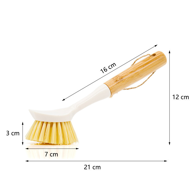 Kitchen Home Gadget Bamboo And Wood Bowl And Dish Brush - Image 5