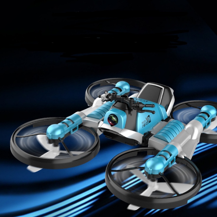 WiFi FPV RC Drone Motorcycle 2 in 1 Foldable Helicopter Camera 0.3MP Altitude Hold RC Quadcopter Motorcycle Drone 2 in 1 Dron - Image 3