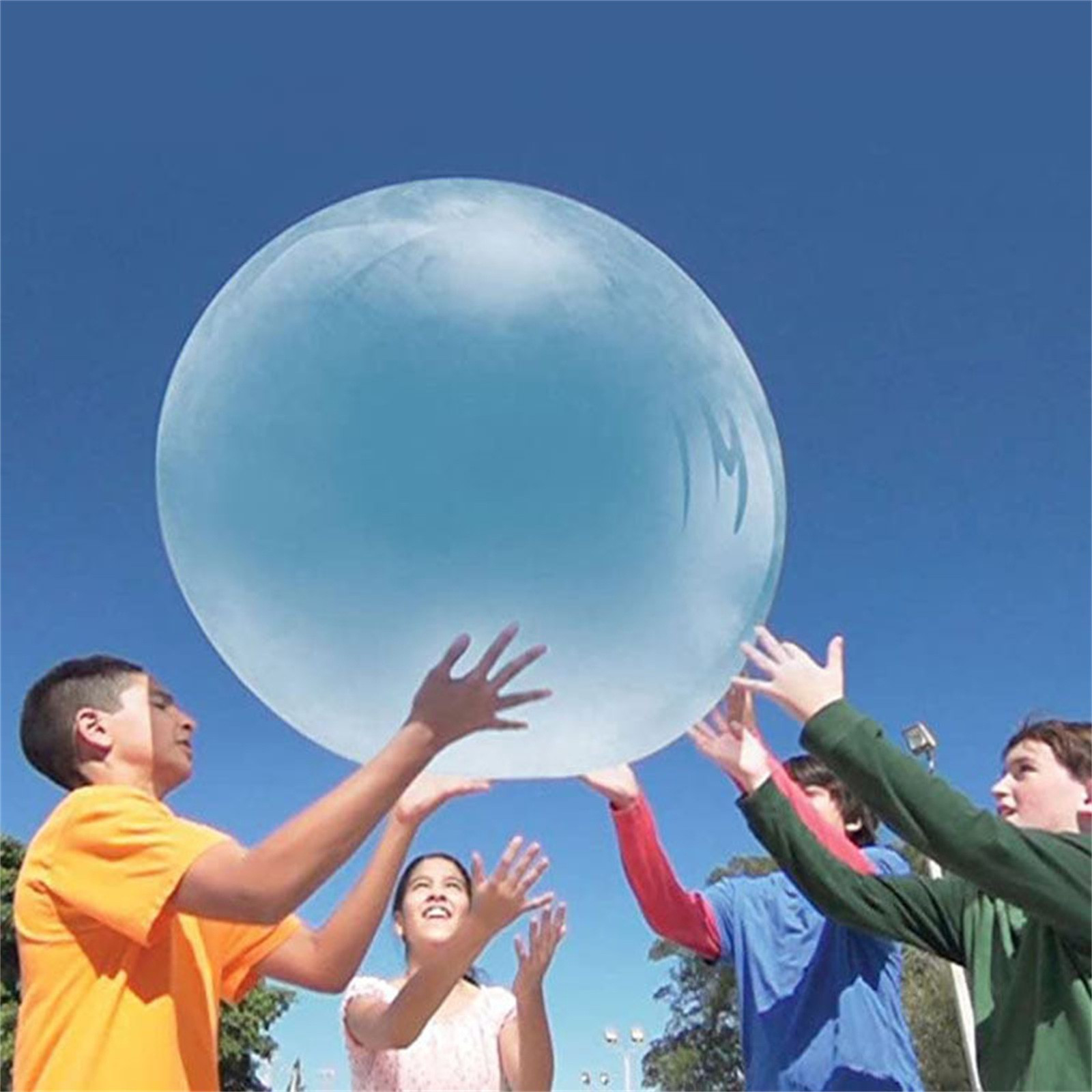 Big Inflatable Ball Children's Toy Elastic Ball Water Ball Bubble Ball Inflatable Ball - Image 5