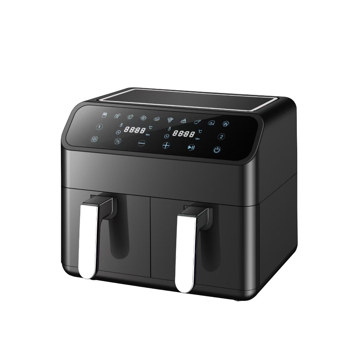Household Multi-function Visual Intelligent Touch Screen Double Pot Air Fryer - Image 2