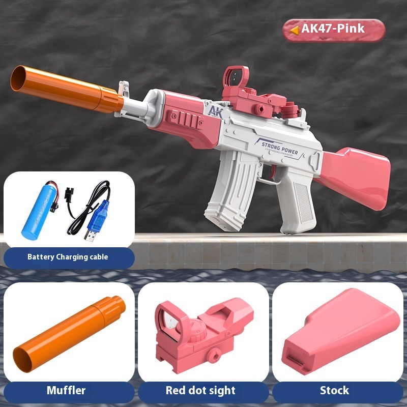 AK47 Electric Water Guns Fully Automatic Shooting Game Beach Entertainment Outdoor Beach Pool Gun Toys For Children Gift - Image 7