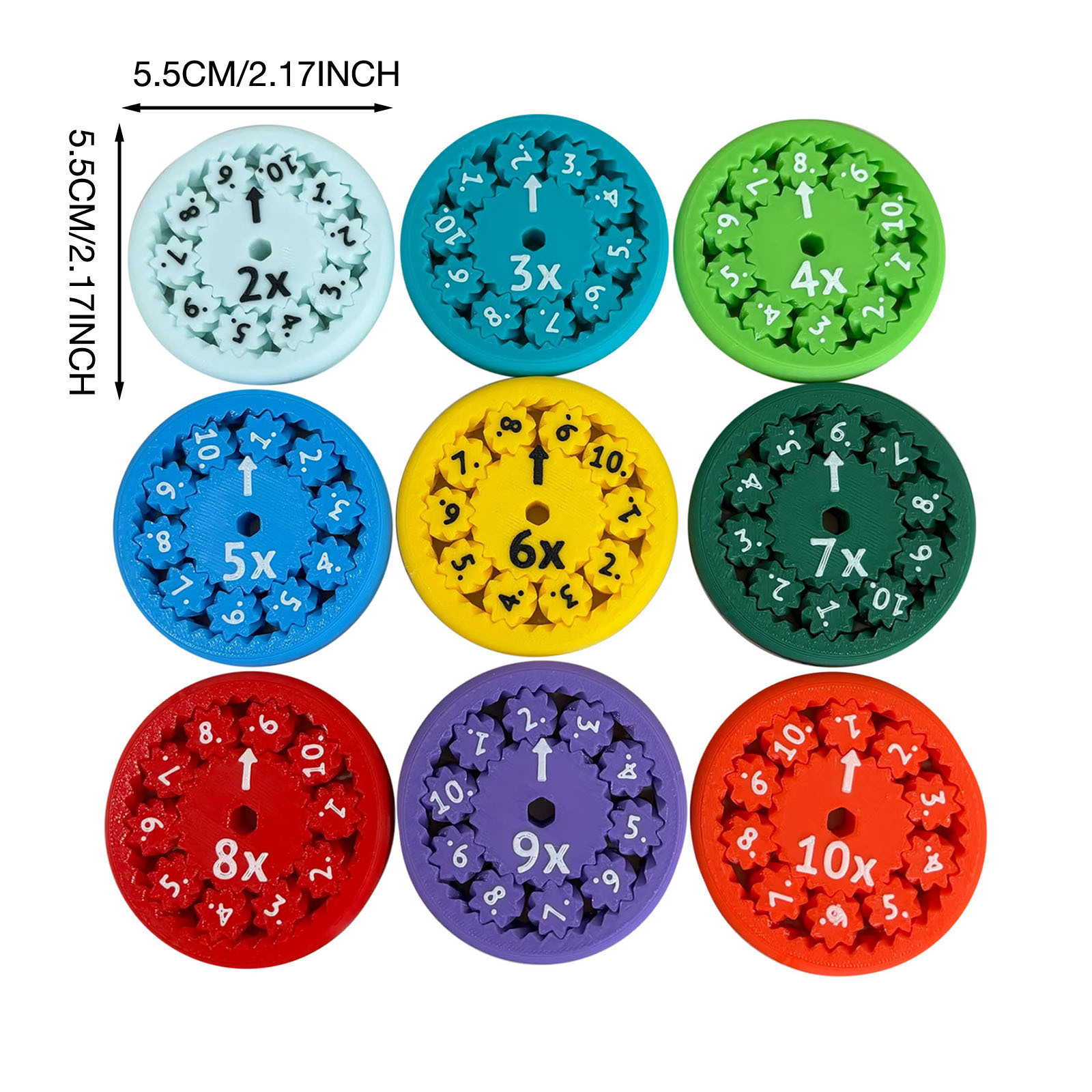 Math Fidget Spinners Fingertip Math Puzzle Toys Math Games Math Operations Decompression Games Desktop Math Multiplication Games - Image 7