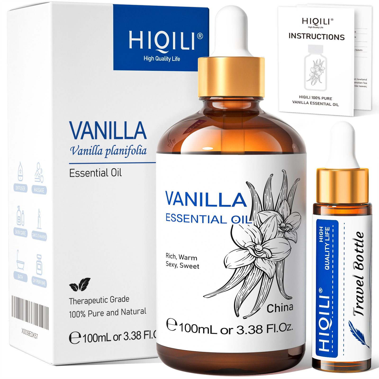 Beauty And Skin Care Single Essential Oil Plant Extract Rose Massage Oil Perfume Aromatherapy - Image 4