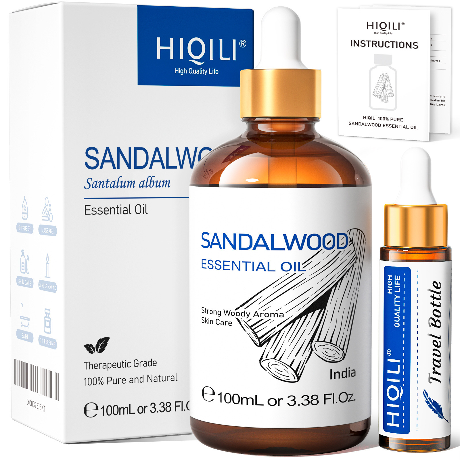 Beauty And Skin Care Single Essential Oil Plant Extract Rose Massage Oil Perfume Aromatherapy - Image 6