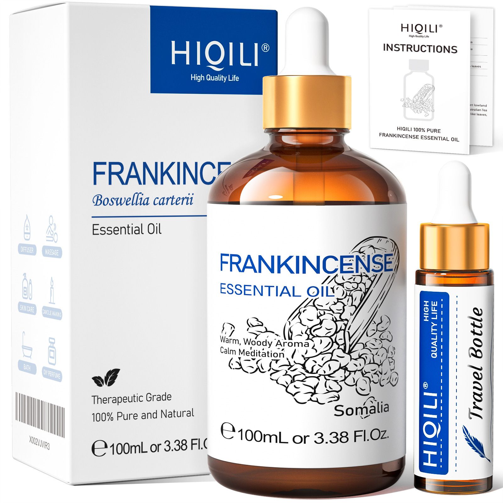 Beauty And Skin Care Single Essential Oil Plant Extract Rose Massage Oil Perfume Aromatherapy - Image 7