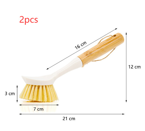Kitchen Home Gadget Bamboo And Wood Bowl And Dish Brush - Image 7